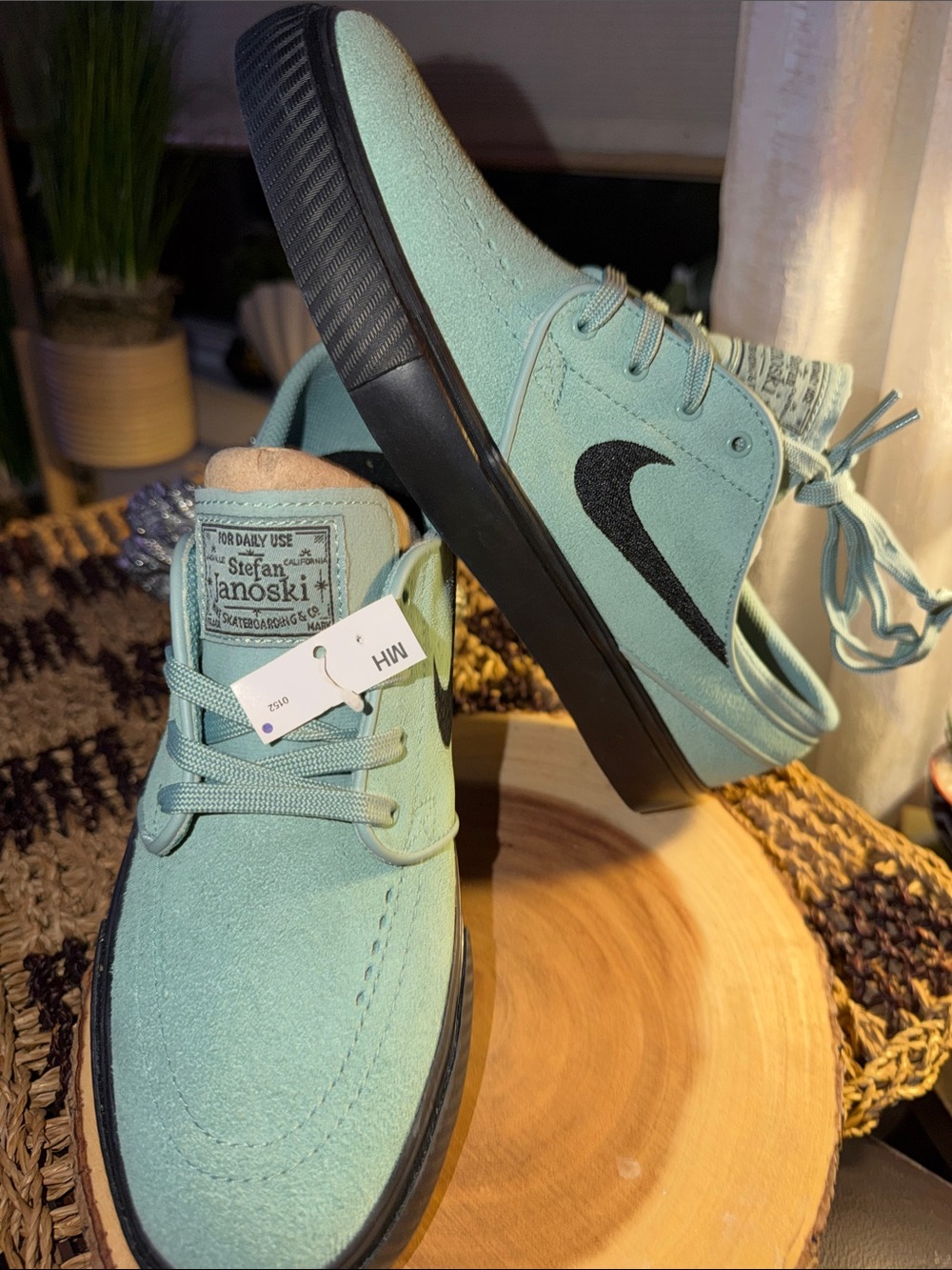 Nike SB Stefan Janoski 7Y Men’s 7 Women’s 8.5 Teal Suede NWT